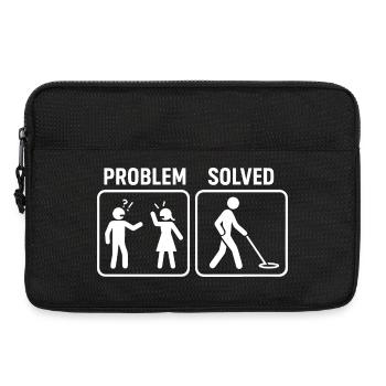 Problème de détection de métaux résolu Conception humoristique - Sacoche pour ordinateur portable 13 pouces - noir - Devant
