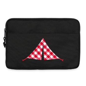 Zelt Camping Camper Outdoor Caravan Wohnwagen  - Laptoptasche 13" - Schwarz - Vorne