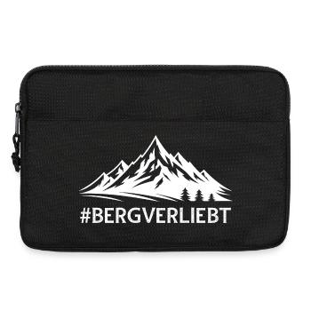 Bergverliebt mit Hashtag Bergige Landschaft Berge  - Laptoptasche 13" - Schwarz - Vorne