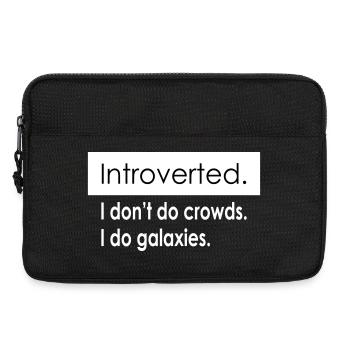 Citations d’introverti - Sacoche pour ordinateur portable 13 pouces - noir - Devant