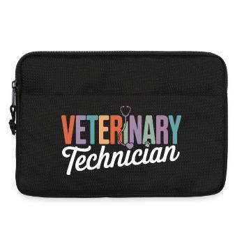 Veterinary Technician Rainbow Logo - Laptop bag 13" - black - Front