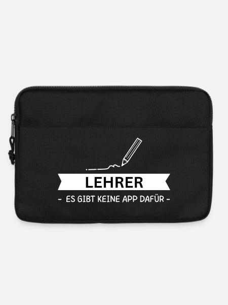 Best Teacher in the World - Funny Educator Design - Laptop bag 13" - black