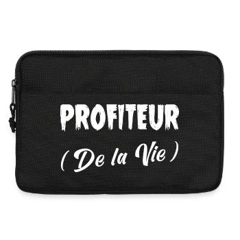 PROFITEUR (DE LA VIE) ! - Sacoche pour ordinateur portable 13 pouces - noir - Devant