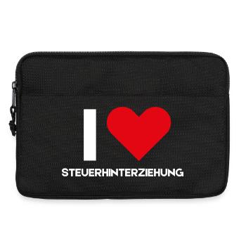 I Love Tax Evasion Sarcasm Funny German Saying - Laptop bag 13" - black - Front