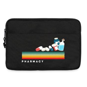 Technicien en pharmacie rétro - Sacoche pour ordinateur portable 13 pouces - noir - Devant