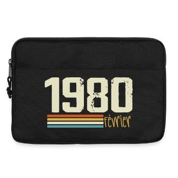 February 1980 - February 1980 Anniversary 1980 - Laptop bag 13" - black - Front