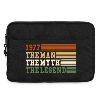 1977 The Man Myth Legend 1977 | vintage!! - Laptop bag 13" - black - Front