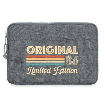 40th Birthday 40 Years 1986 Original 86 Gift - Laptop bag 13" - heather grey - Front