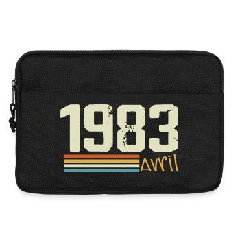 Né en avril 1983 - Sacoche pour ordinateur portable 13 pouces - noir - Devant