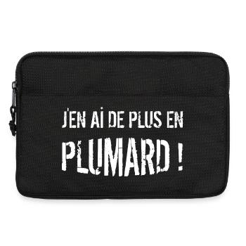 J'EN AI DE PLUS EN PLUMARD ! - humour sieste - Sacoche pour ordinateur portable 13 pouces - noir - Devant