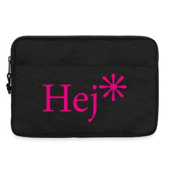 Hej – Swedish power - Laptop bag 13" - black - Front