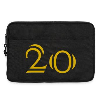 20. 20e ANNIVERSAIRE. ANNIVERSAIRE 20 ANS. 20 ANS. - Sacoche pour ordinateur portable 13 pouces - noir - Devant