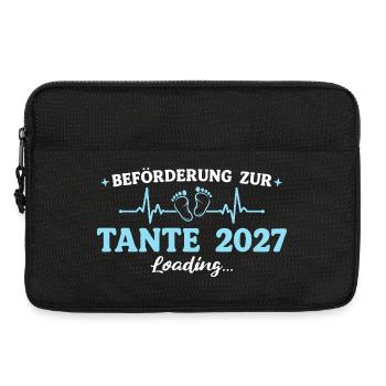 Tante 2027 Beförderung zur Tante Geschenk - Laptoptasche 13" - Schwarz - Vorne