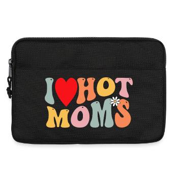 J’adore Hot Moms Retro Daisy - Sacoche pour ordinateur portable 13 pouces - noir - Devant