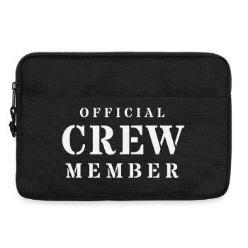 Official Crew Member Stencil Staff Event Security - Laptop bag 13" - black - Front