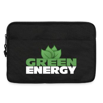 Énergie verte - Avenir durable - Sacoche pour ordinateur portable 13 pouces - noir - Devant