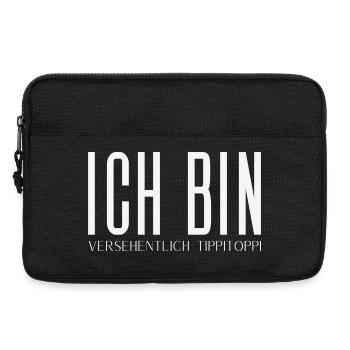 Ich bin versehentlich tippitoppi - Laptoptasche 13" - Schwarz - Vorne