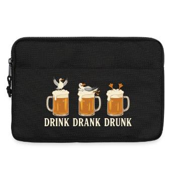 Drink Drank Drunk Beer Seagulls Beach - Laptoptasche 13" - Schwarz - Vorne
