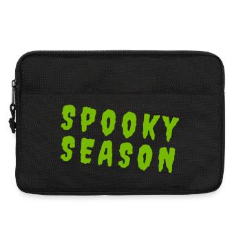 Spooky Season – Toxic Green Typography - Laptoptasche 13" - Schwarz - Vorne