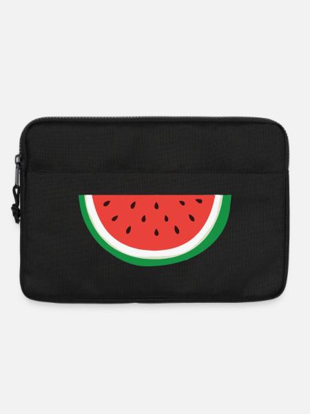Wassermelone - Palästinensisches Symbol - Laptoptasche 13" - Schwarz