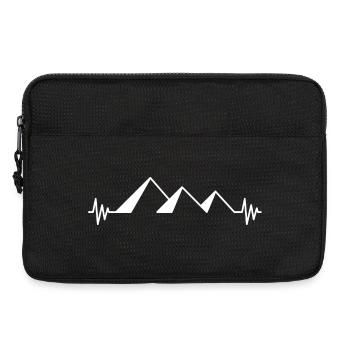 Pyramides de battement de coeur Égypte cadeau Ligne Égypte - Sacoche pour ordinateur portable 13 pouces - noir - Devant