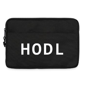 HODL, small, white - Laptoptasche 13" - Schwarz - Vorne