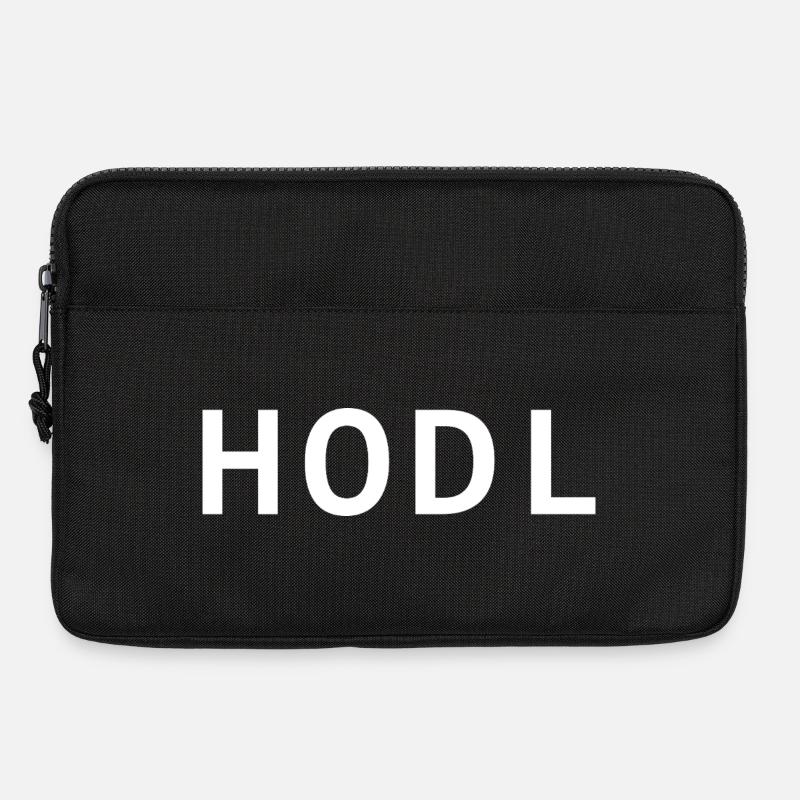HODL, small, white - Laptoptasche 13" - Schwarz