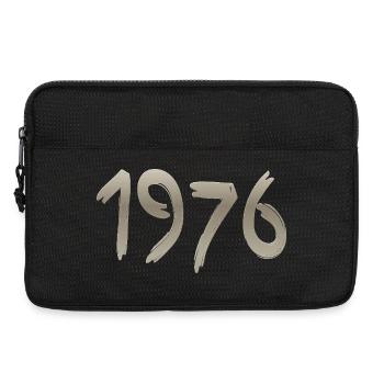 Jahr 1976 mit einem handgemachten Schlag - Laptoptasche 13" - Schwarz - Vorne
