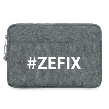 #zefix! - Laptoptasche 13" - Grau meliert - Vorne