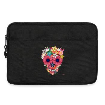Skull flowers - Laptoptasche 13" - Schwarz - Vorne