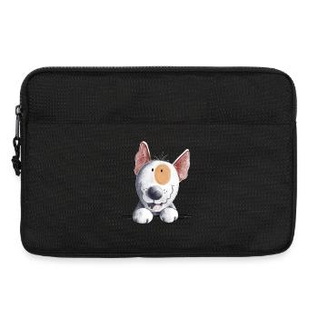 Funny Bull Terrier Head I Bull Terrier Dog - Laptop bag 13" - black - Front