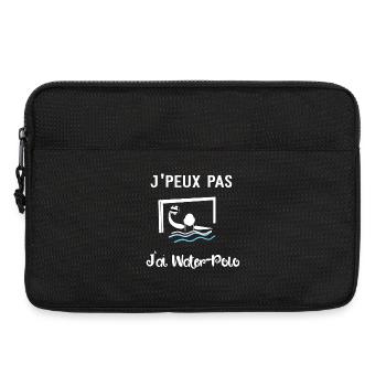 j'peux pas j'ai water polo - Sacoche pour ordinateur portable 13 pouces - noir - Devant