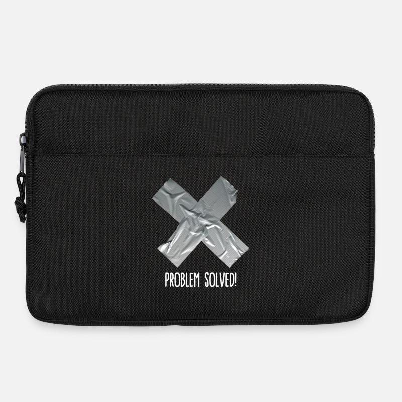 Problem solved (place on black item) - Laptoptasche 13" - Schwarz