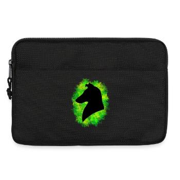 Colley shorthair vert jaune - Sacoche pour ordinateur portable 13 pouces - noir - Devant