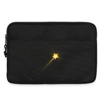 petite étoile filante dorée dans le ciel nocturne - Sacoche pour ordinateur portable 13 pouces - noir - Devant