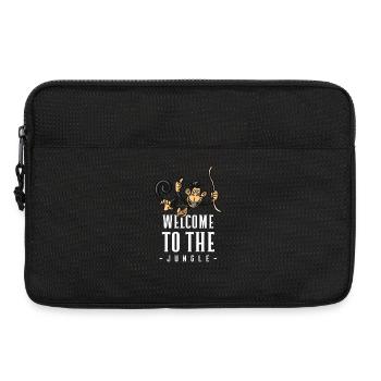 Jungle Affe Willkommensdesign - Laptoptasche 13" - Schwarz - Vorne