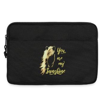 You Are My Sunshine Horse Sunshine Gift - Laptop bag 13" - black - Front