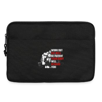 Gym Fitness - Sacoche pour ordinateur portable 13 pouces - noir - Devant