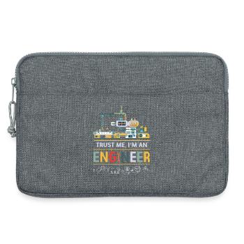 Ingénieur - Sacoche pour ordinateur portable 13 pouces - gris chiné - Devant