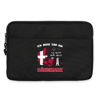 Dänemark Reisetraum mit Leuchtturm - Laptoptasche 13" - Schwarz - Vorne