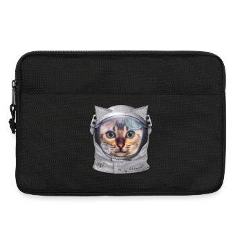 Un astronaute chat dans l’espace pour les amoureux des chats - Sacoche pour ordinateur portable 13 pouces - noir - Devant