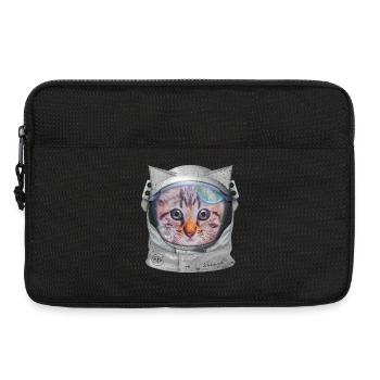Katze im Weltraum - Laptoptasche 13" - Schwarz - Vorne