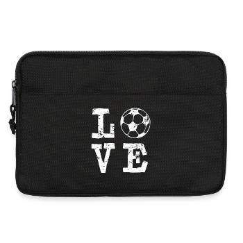 Fußball Love - Spruch Meister WM 2026 - Laptoptasche 13" - Schwarz - Vorne