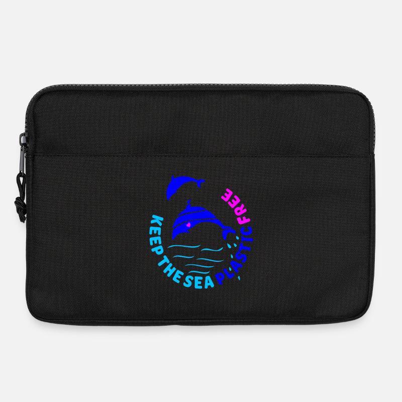 keep the sea plastic free - Laptoptasche 13" - Schwarz