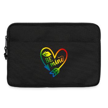 t-shirt de la Saint-Valentin soit le mien Saint-Valentin - Sacoche pour ordinateur portable 13 pouces - noir - Devant