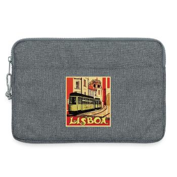 Lisboa Tram - Laptop bag 13" - heather grey - Front