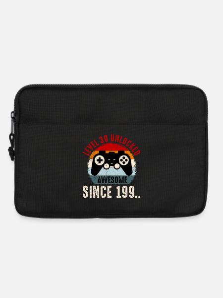 Level-30 Entsperrter Retro-Controller - Laptoptasche 13" - Schwarz