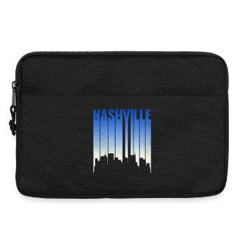 Nashville Skyline Gradient - Laptop bag 13" - black - Front