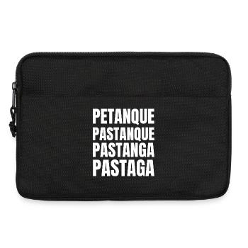 pétanque, pétanque humour, jouer à la pétanque - Sacoche pour ordinateur portable 13 pouces - noir - Devant
