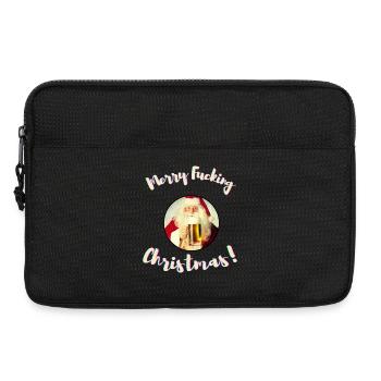 Joyeux putain de Noël! (Non censuré) - Sacoche pour ordinateur portable 13 pouces - noir - Devant